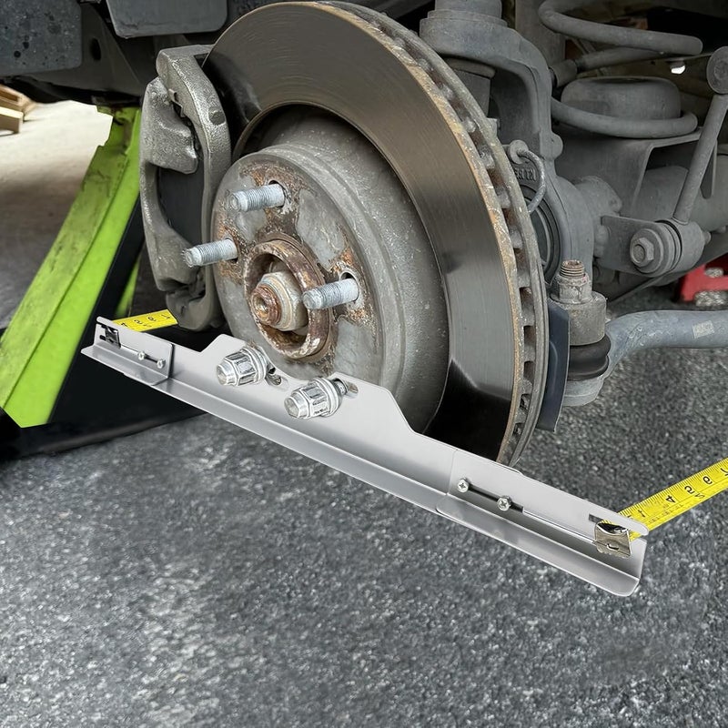 CHGJ Wheel Alignment Tool with Tape Measures,Heavy Duty Toe Alignment Tool Plates,Car Front End Alignment Tool, Fast & Accurate Car Alignment Tool Kit (Silver) - Image 5